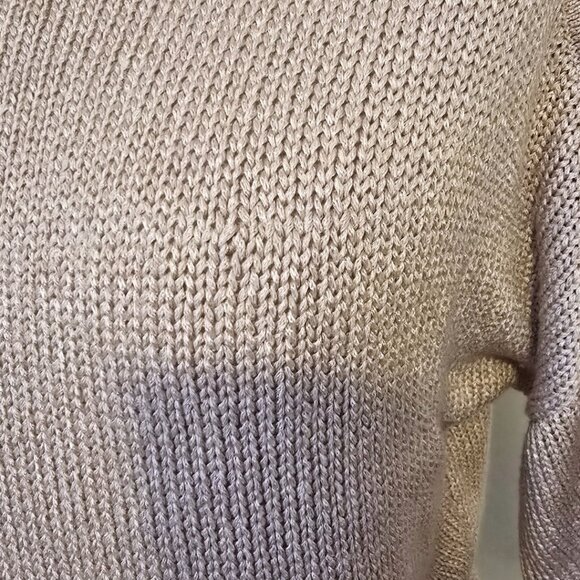 Dusty Pink GAP Knit Top w Zippers Short Sleeve Pastel Cute Womens T Shirt Size M - Picture 4 of 10